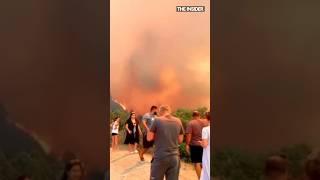 Мощный пожар в селе Абрау-Дюрсо #shorts