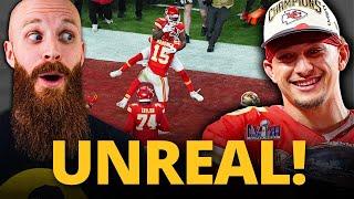 Chiefs fan's reaction to the ENDING of Super Bowl 58!