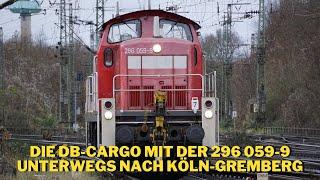 Die DB-Cargo mit der 296 059-9 unterwegs nach Köln-Gremberg