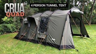 CRUA Quad 4 Person Tunnel Tent | Insulated Family Tent