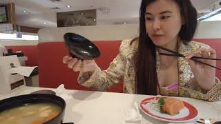 Shopping at H&M and Genki Sushi Staff Shout Out with @rowievlogstv