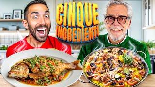 5 ingredients per PERSON: who cooks the BEST dish?? Vs MY DAD!