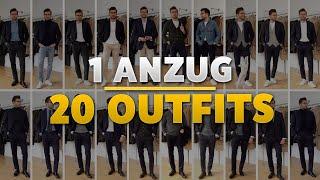 20 Outfits mit EINEM Anzug | Stylingtipps für Männer