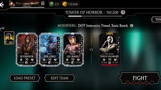 mortal Kombat mobile/tower of horror boss fight no 50/Jason voorhees