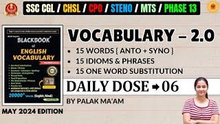 All PYQs Vocabulary Covered With Black Book MAY 2024 EDITION