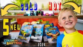 Hot Wheels Cars and Monster Truck Toys UNBOXING Color Shifters (Dirty to Clean)