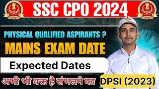 CPO 2024 Mains Date | Physical Qualified Candidates List #cpo #cpo2024 #cpomainsdate #cpomains