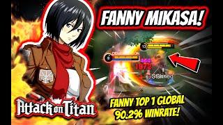 MIKASA x FANNY! BREAK THE META WITH THE NEW SKIN! FANNY TOP 1 GLOBAL 95% WINRATE! | MOBILE LEGENDS