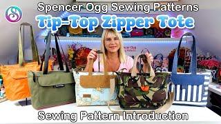 Tip-Top Zipper Tote Sewing Pattern Introduction