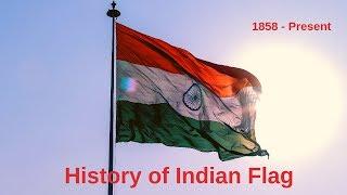 History of Indian Flag in 1 Minute!!!! Indian National Flag from 1858 - Present