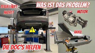 Tesla Model S läuft nicht mehr. Fehler gefunden, Batterie reparieren erklärt.