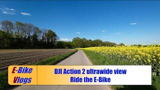 DJI Action 2 ultrawide view - Ride the E-Bike