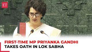 Priyanka Gandhi Vadra takes oath as MP for the first time after winning Wayanad LS Bypoll