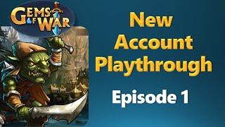 Gems of War - New Account Playthrough Episode 1