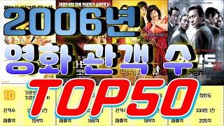 2006년 영화 박스오피스 관객수 순위 Top50 / 랭킹전 Ranking