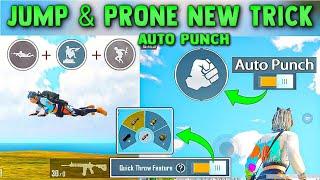 JUMP AND PRONE IN AIR NEW TRICK PUBG MOBILE | Auto Punch + Jump & Prone Season 19 Tips & Triks