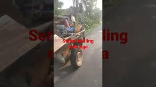 serkel kayu jalan roda tiga