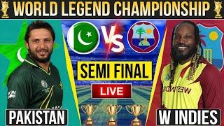 Pakistan vs West indies Legends Semi Final Match score and Commentary | Wi vs Pak