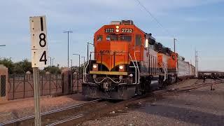 BNSF Trains Across Glendale, Arizona