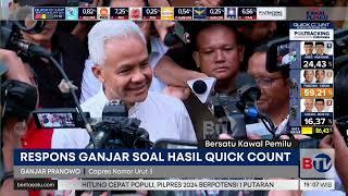 Tanggapan Ganjar Terkait Hasil Quick Count Prabowo Sebagai Pemenang Pilpres 2024