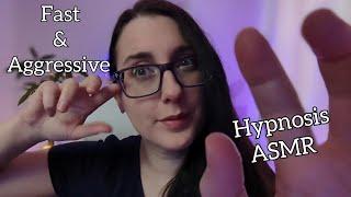 ASMR BOSSY Fast and Aggressive Hypnosis Roleplay with Hand Movements (chaotic style)