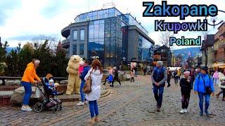 Zakopane Poland 4k Walking Tour of Krupowki and Gubalowka Market Polish Mountains