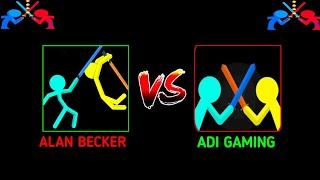 SUPREME DUELIST STICKMAN   ADI GAMING VS ALAN BECKER  #stickman #animation #gaming #shorts