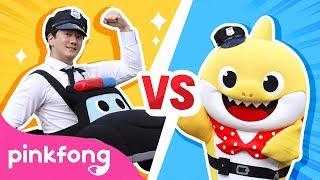 Police Car Dance Challenge | Car Song | Eeyo Eeyo Challenge | Pinkfong Songs for Children