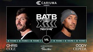 BATB 13: Chris Cole vs Cody Cepeda - Round 3 | Battle At The Berrics Presented by Cariuma