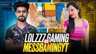 @LoLzZzGaming vs @MessgamingYT 4v4 CLASSIC FIGHT | LoLzZz VS Girl Gamer | BGMI HIGHLIGHT