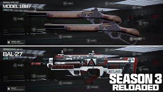 the 4 NEW DLC WEAPONS in Season 3 Reloaded! (Model 1887, Bal-27, & MORE!)
