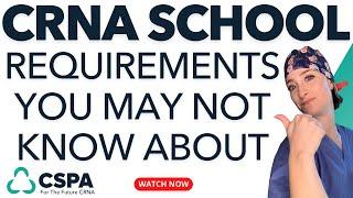 #128: CRNA School Requirements That You May Not Know About