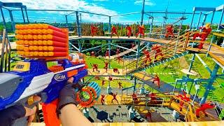 Nerf War | Amusement Park Battle 92(Nerf First Person Shooter)