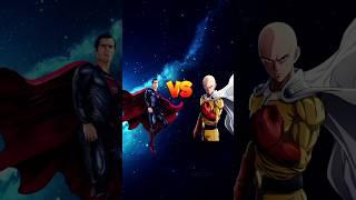 Saitama vs Superman || Who is strongest  #shorts #short #anime #saitama #superman #trending