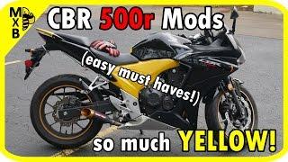 Honda CBR500r Mods Walkaround (Must HAVES!)