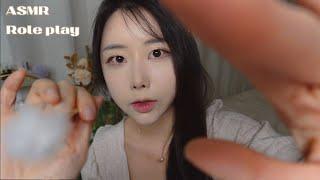 ASMR | Ear Cleaning Roleplay by a Friend for your sleep | 스르륵 잠이오는 친구가 해주는 귀청소 롤플레이 | 후시녹음, 비주얼팅글