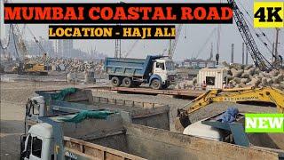Mumbai Coastal Road Project Progress 2020 - Construction Update - Haji Ali