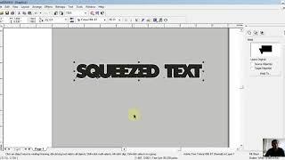 How to create Squeezed Text and Text Mask in CorelDRAW