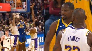 Jonathan Kuminga dunks on 2 Lakers then does LeBron shrug after LeBron did it to him 