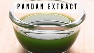 Pandan Extract from Pandan Leaves | 2-Ingredient Easy Recipe