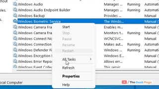 Enable Windows Biometric Service in Windows 11