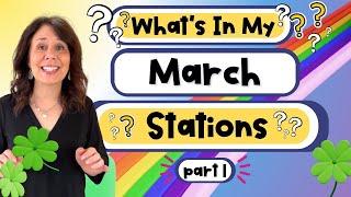 Independent Station Activities For March - Kindergarten & First Grade