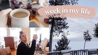 Realistic Winter Week in My Life ️ Painting, Thrifting, & Coffee Shops