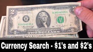 Currency Searching - $1 and $2 Bills - Star Notes!