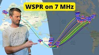 Propagation using WSPR and a EFHW Antenna