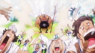 Edward Weevil Protects Sphinx Island From Marines | One Piece Anime