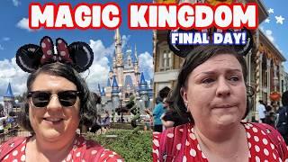 A Beautiful (But Sad!) FINAL Magic Kingdom Day! | Disney World Vlog!