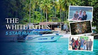 The White Lotus Cast’s Luxury Phuket Tours with 5 Star Marine!