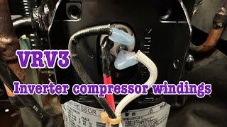 What difference between inverter compressor and standard compressor windings | VRV3
