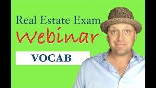 Real Estate Vocabulary & Terminology | Premium PrepAgent Webinar